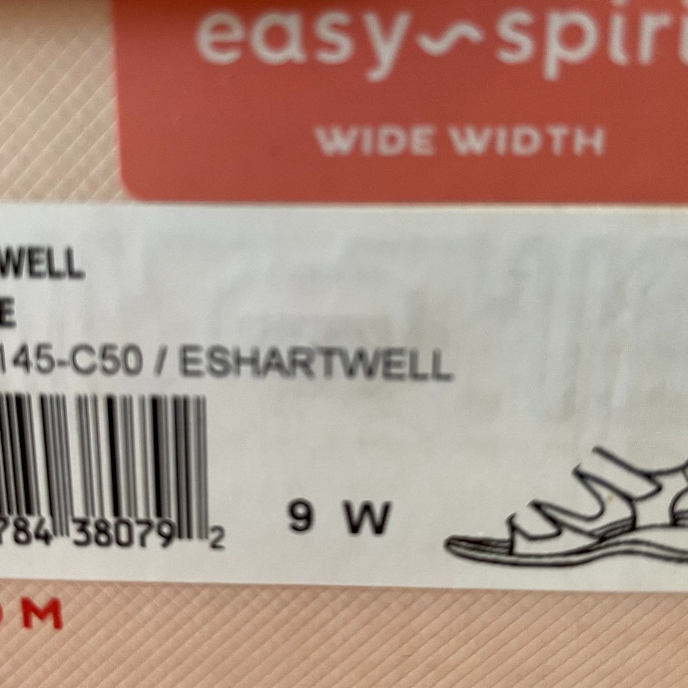 NIB Easy Spirit “Eshartwell” Navy Blue 9W Sandals, Summer Comfort Travel Wedding - Picture 6 of 12
